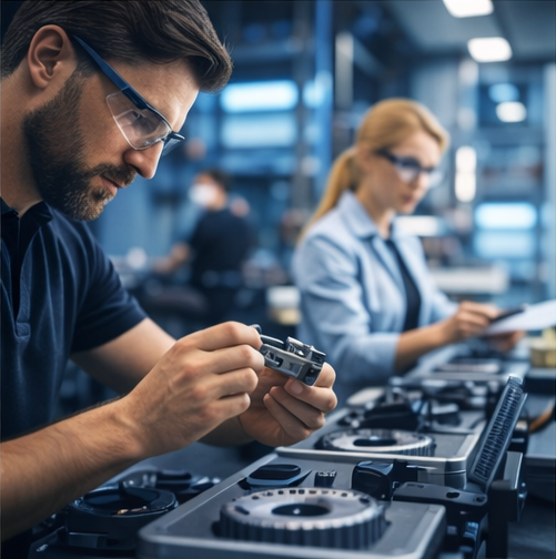 Professionelles Entwicklerteam bei der Arbeit – Agile Softwareentwicklung